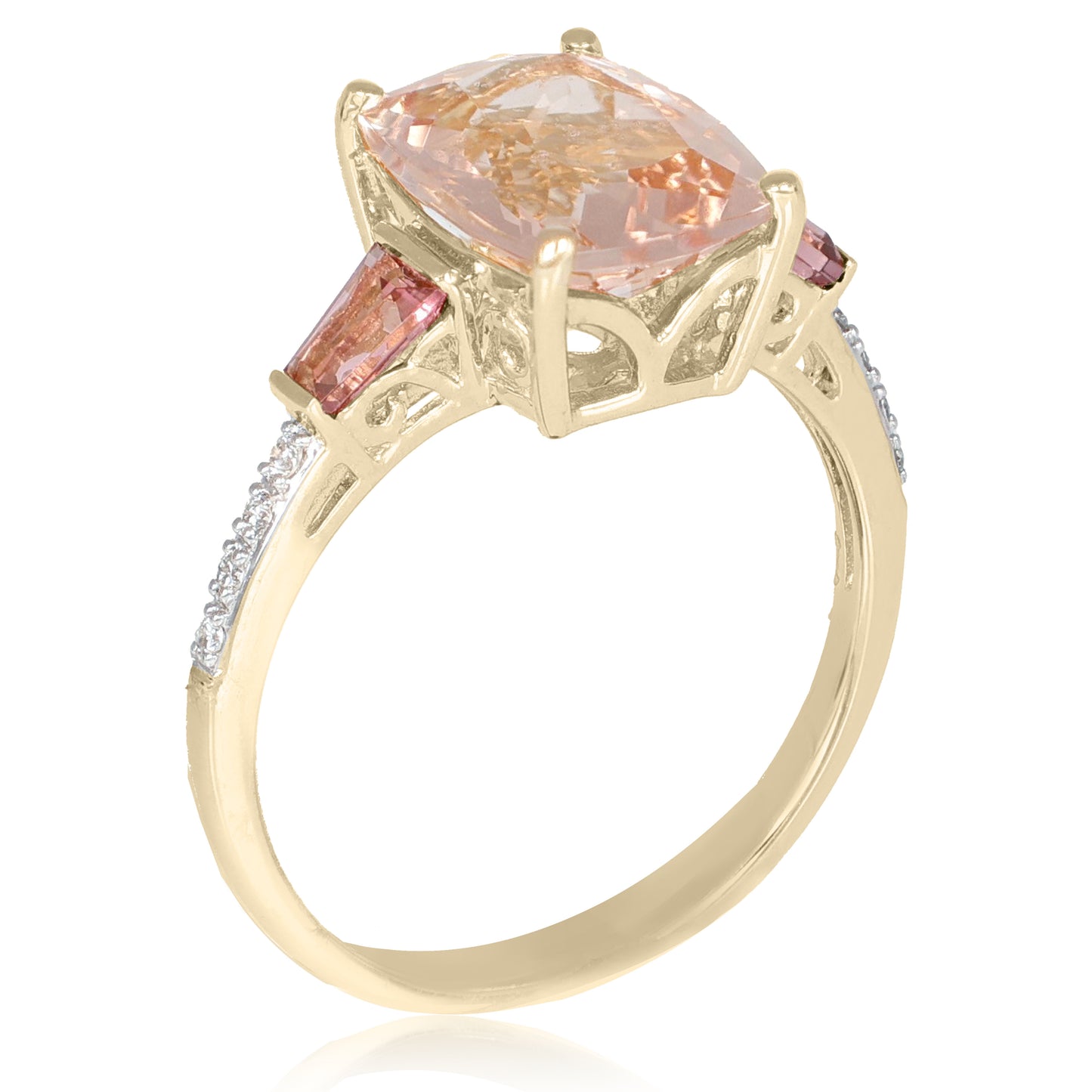 Morganite & Pink Tourmaline Statement Ring | The Colour Drop - John Ross Jewellers