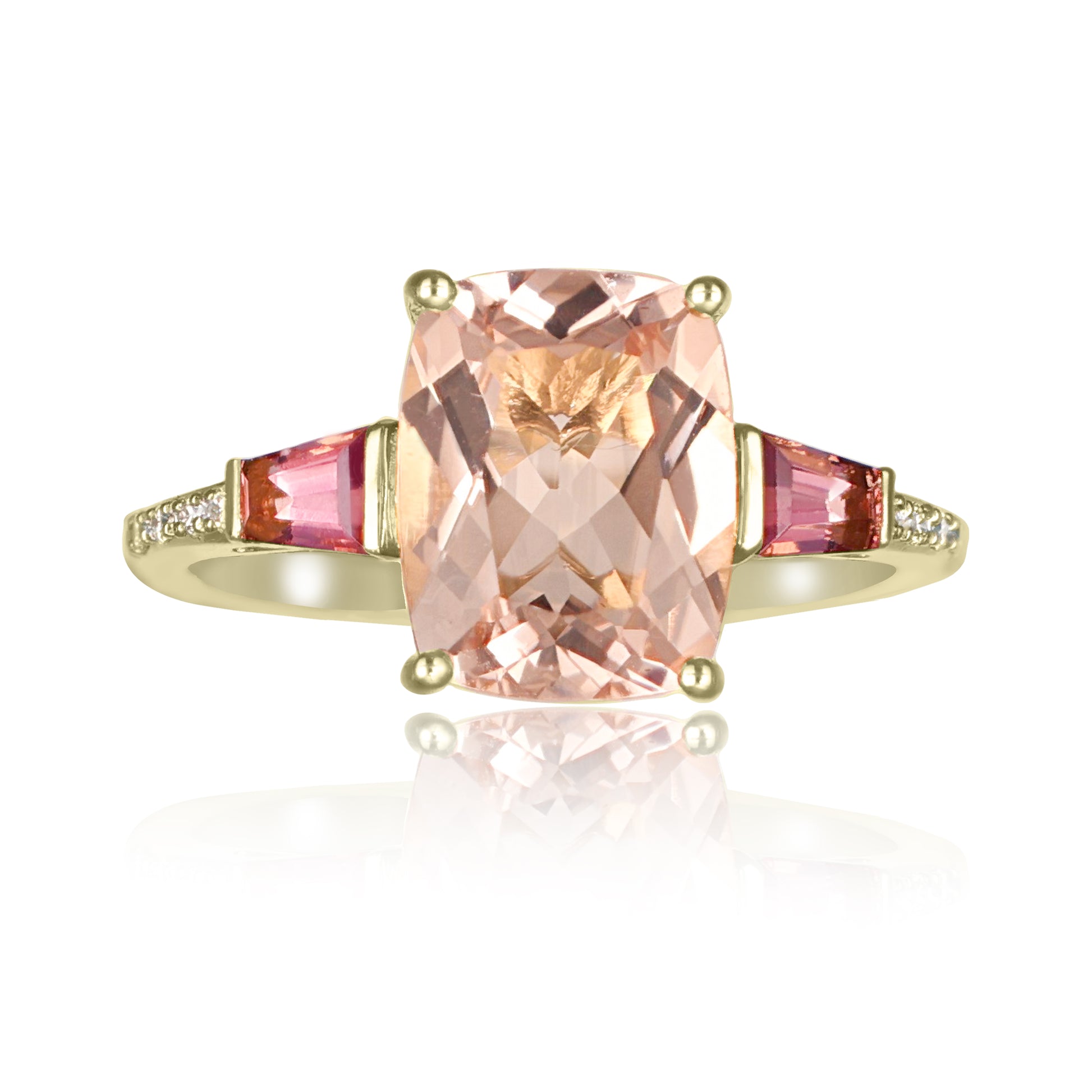 Morganite & Pink Tourmaline Statement Ring | The Colour Drop - John Ross Jewellers
