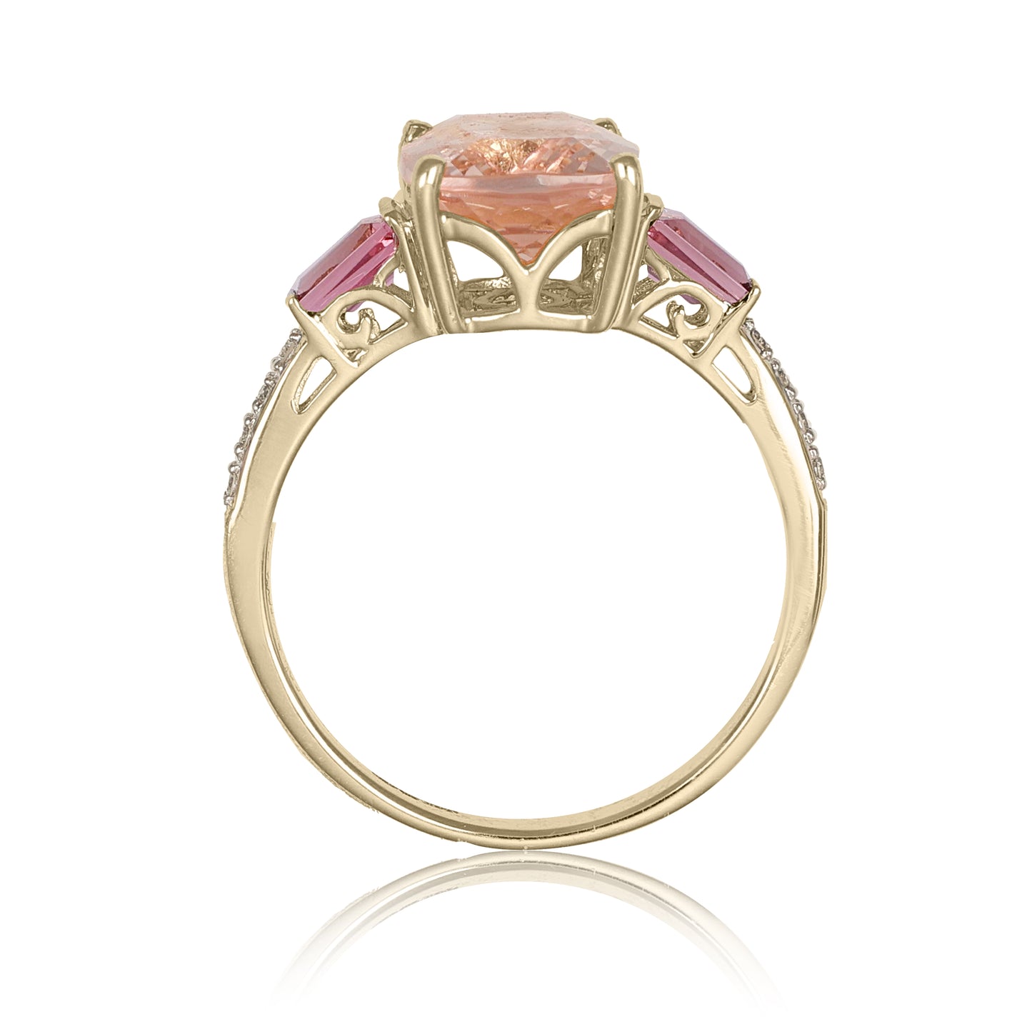 Morganite & Pink Tourmaline Statement Ring | The Colour Drop - John Ross Jewellers