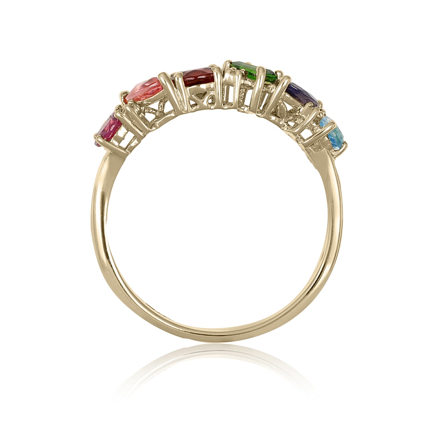 Vibrant Gemstone Band Ring | The Colour Drop - John Ross Jewellers