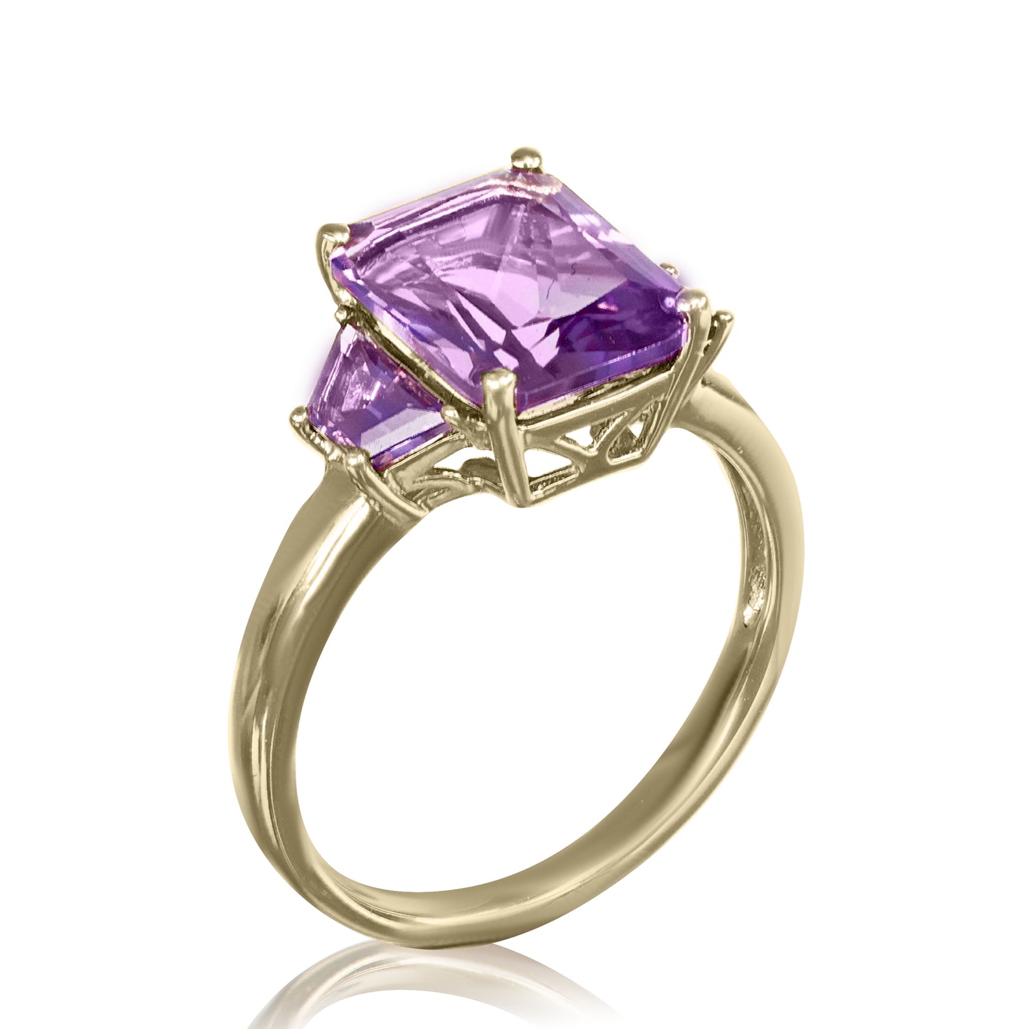 Amethyst Trilogy Statement Ring | The Colour Drop - John Ross Jewellers