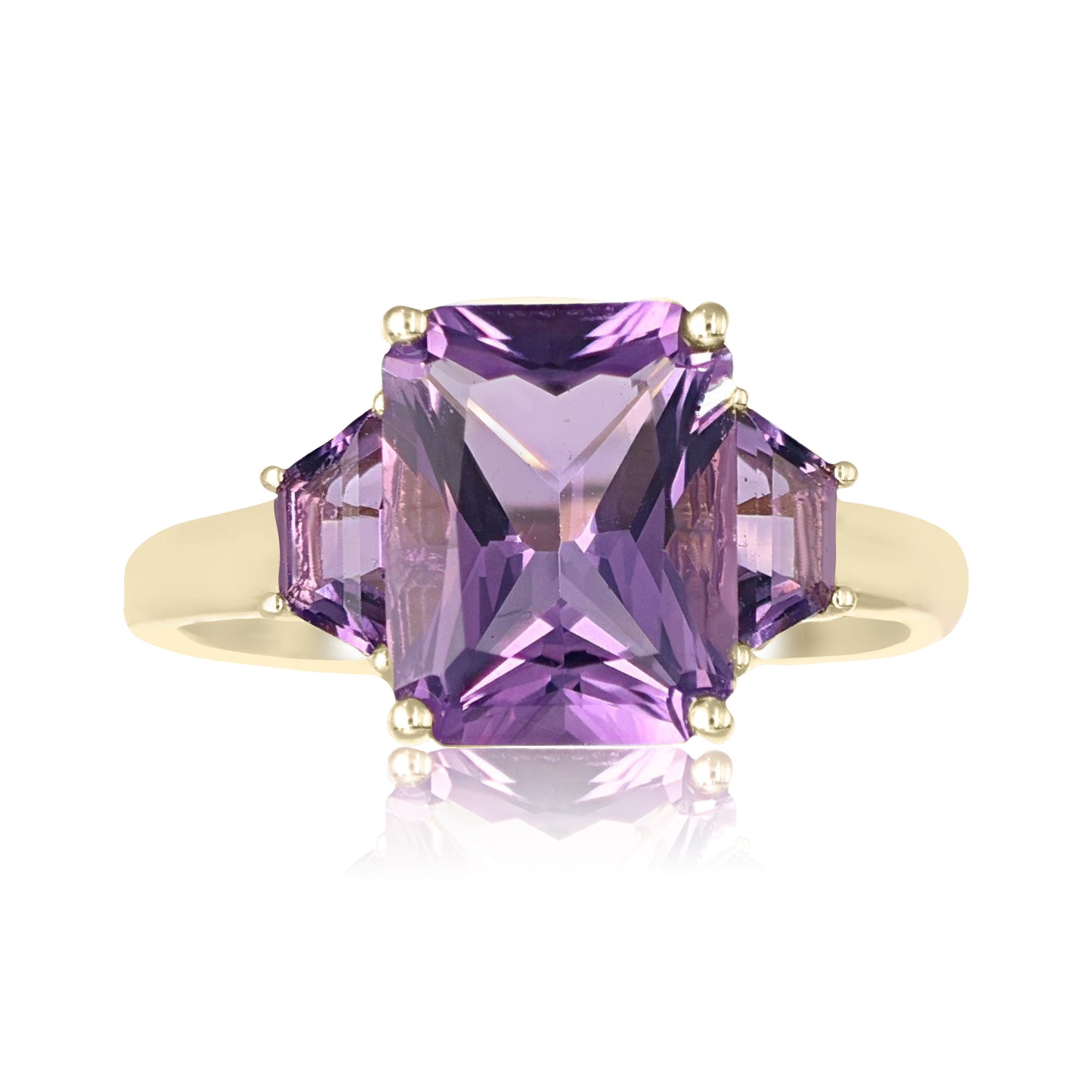 Amethyst Trilogy Statement Ring | The Colour Drop - John Ross Jewellers
