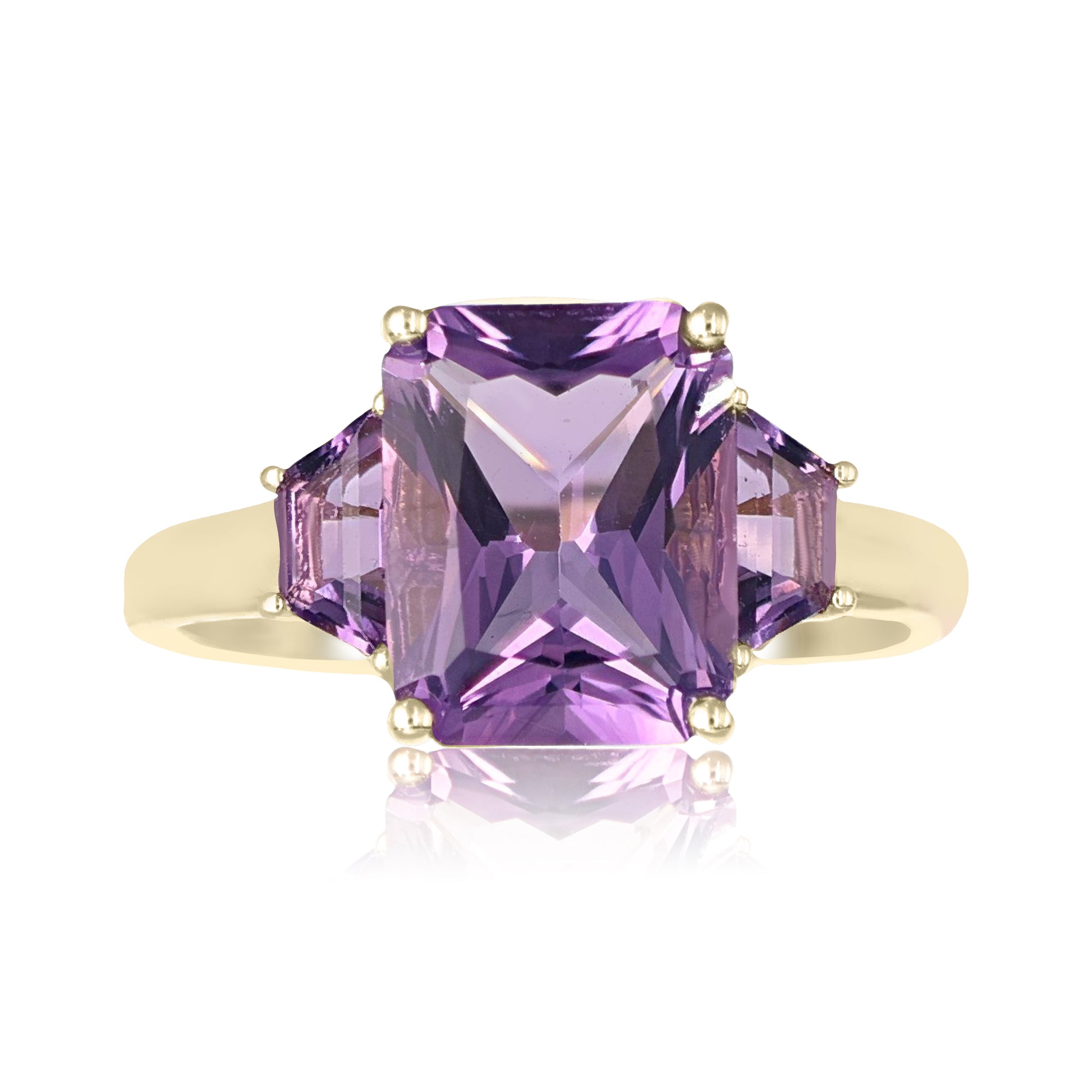 Amethyst Trilogy Statement Ring | The Colour Drop - John Ross Jewellers