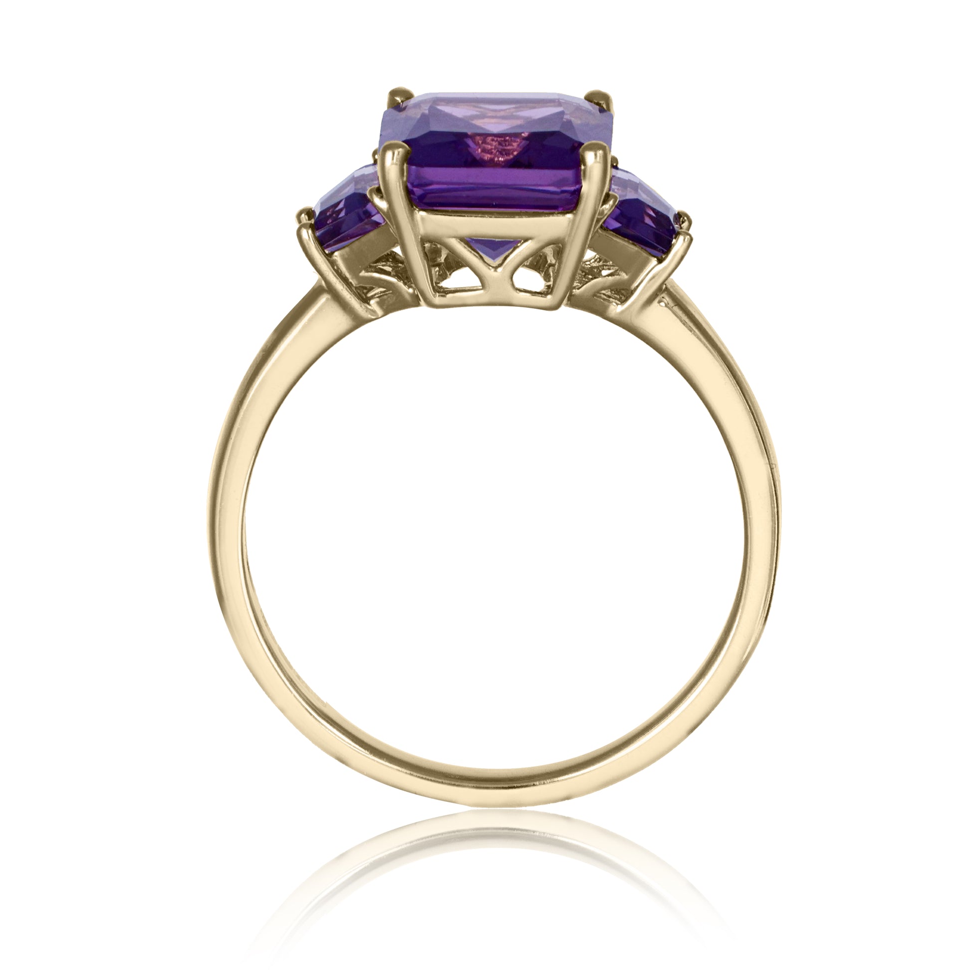Amethyst Trilogy Statement Ring | The Colour Drop - John Ross Jewellers