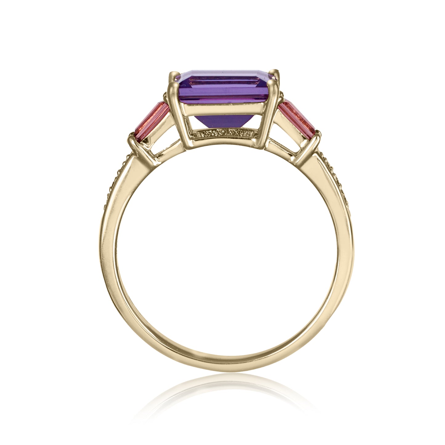 Amethyst & Pink Tourmaline Statement Ring | The Colour Drop - John Ross Jewellers