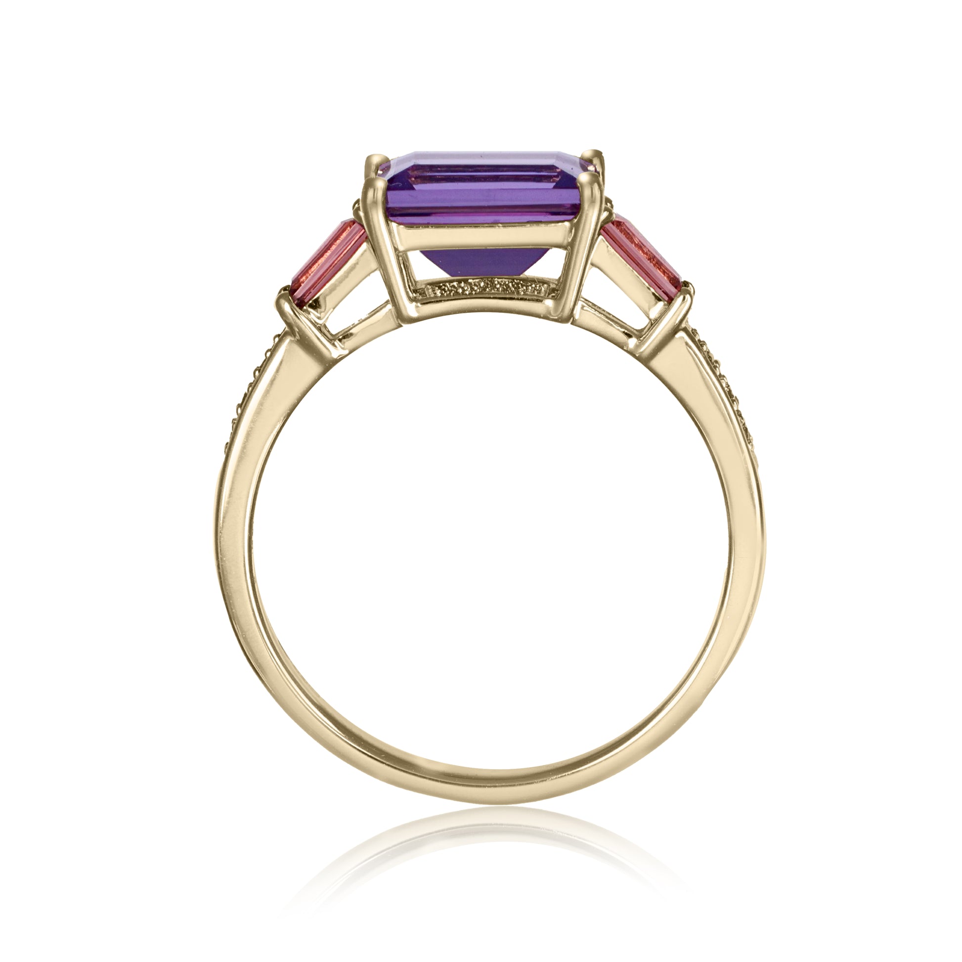 Amethyst & Pink Tourmaline Statement Ring | The Colour Drop - John Ross Jewellers