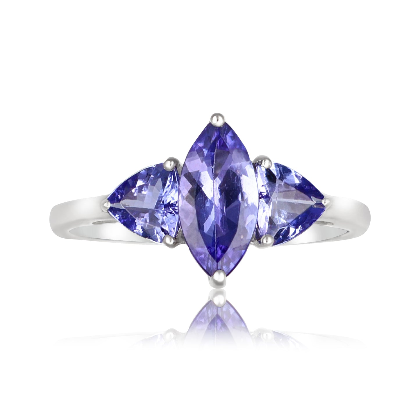 Tanzanite Trilogy Ring | The Colour Drop - John Ross Jewellers