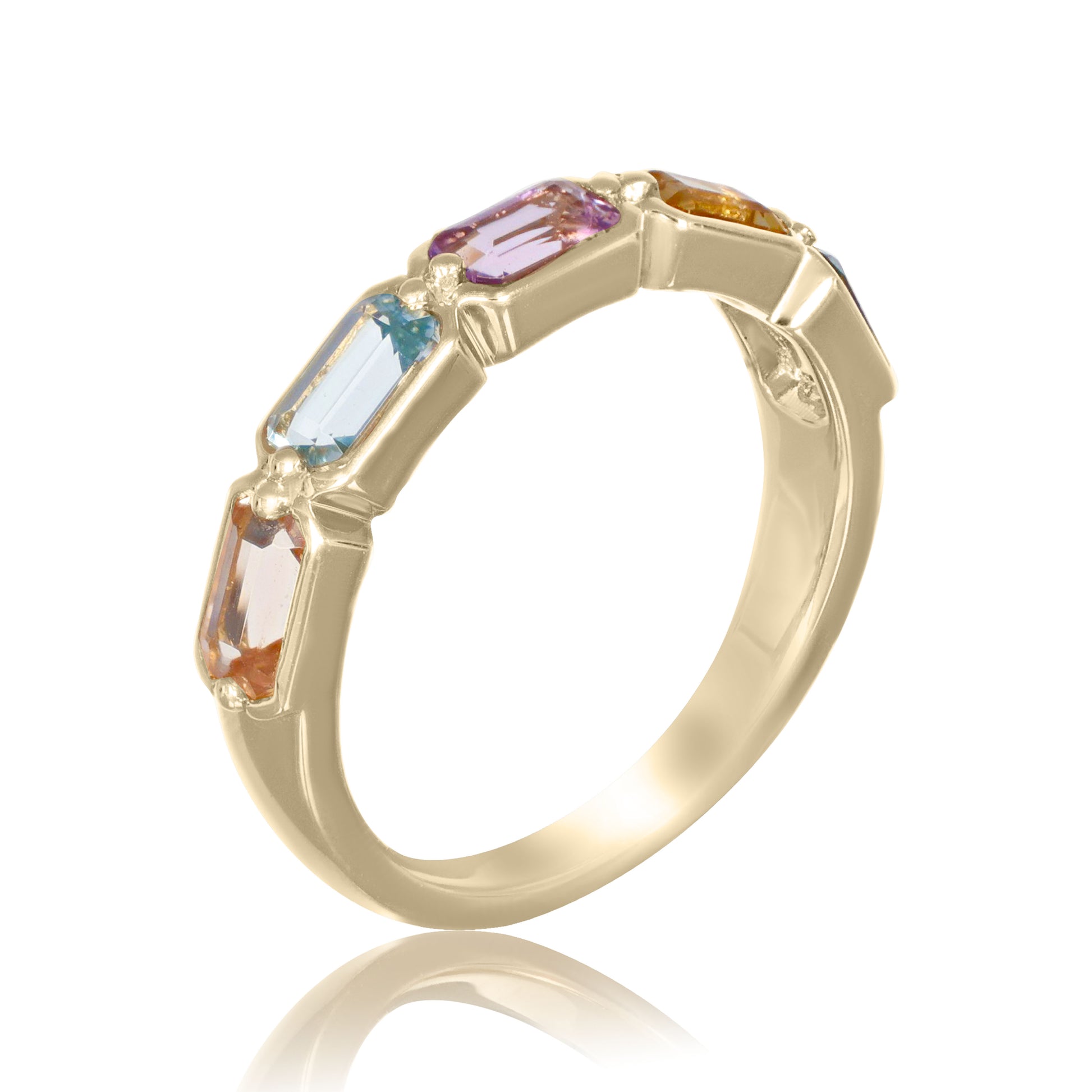 Pastel Gemstone Band Ring | The Colour Drop - John Ross Jewellers