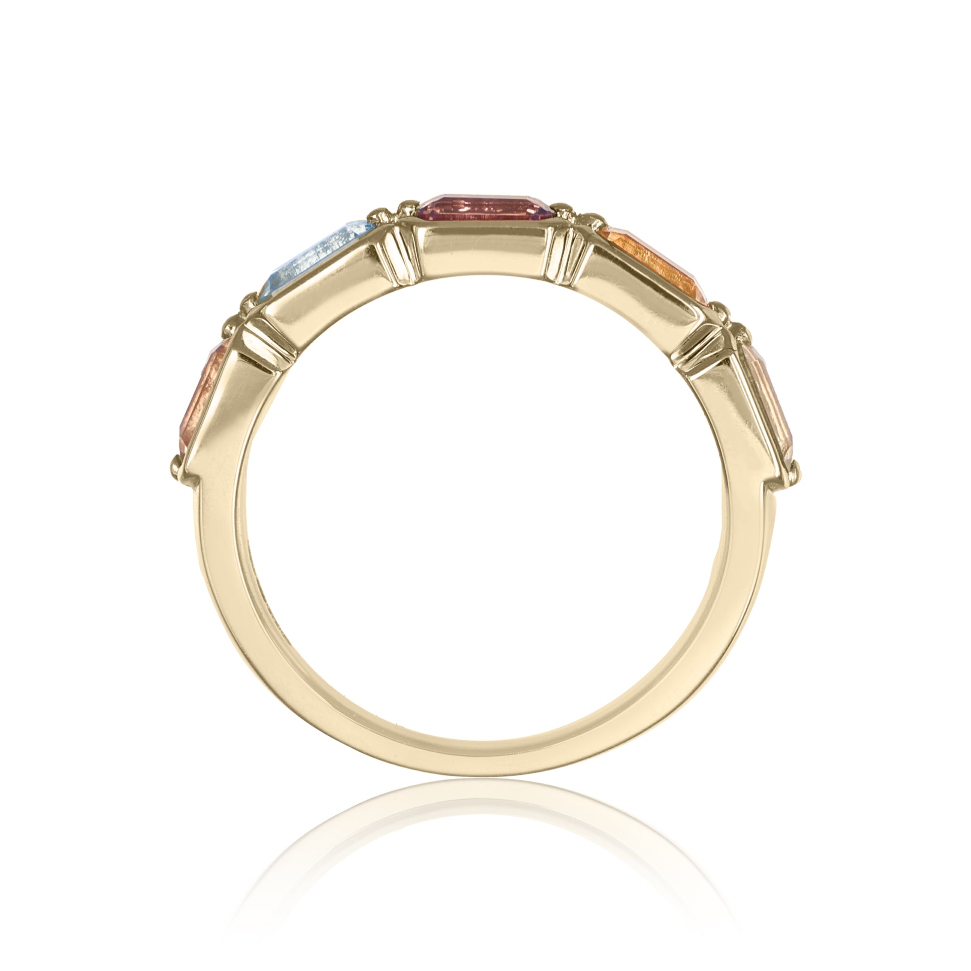 Pastel Gemstone Band Ring | The Colour Drop - John Ross Jewellers
