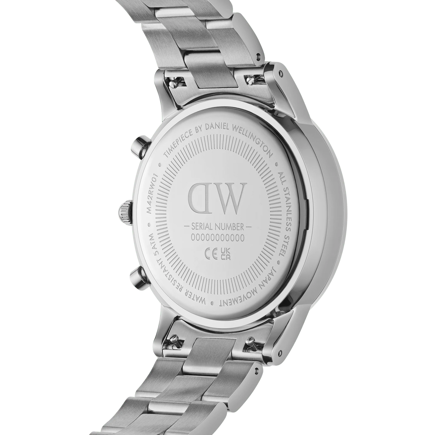 Daniel Wellington Iconic Chronograph Arctic Silver | 42mm - John Ross Jewellers