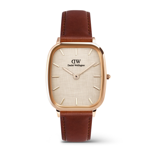 Daniel Wellington Marlon Vintage Linen | Gold - John Ross Jewellers