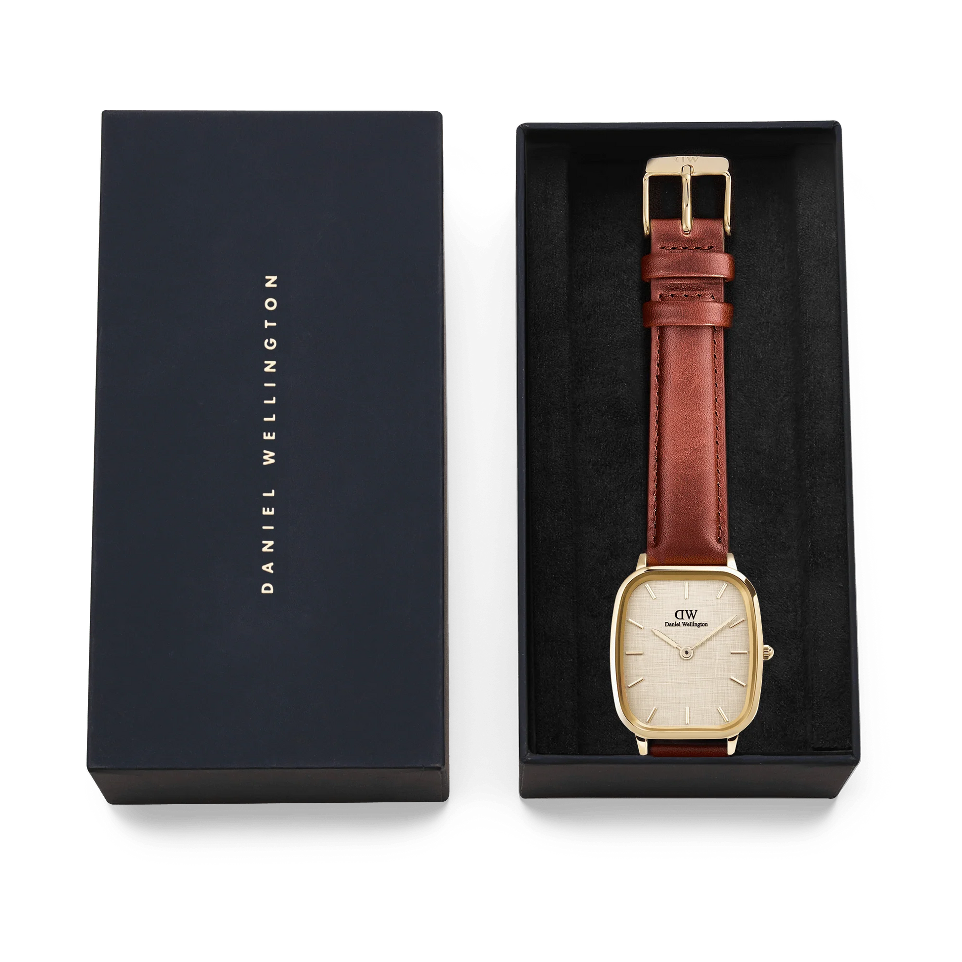 Daniel Wellington Marlon Vintage Linen | Gold - John Ross Jewellers