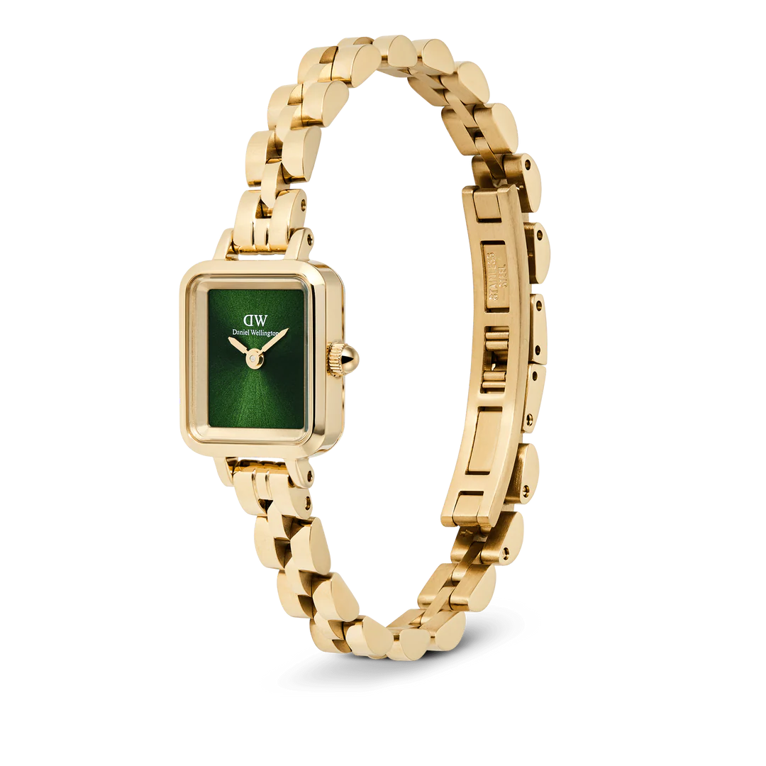 Daniel Wellington Petite Mini Arch 3-link Gold | Emerald - John Ross Jewellers