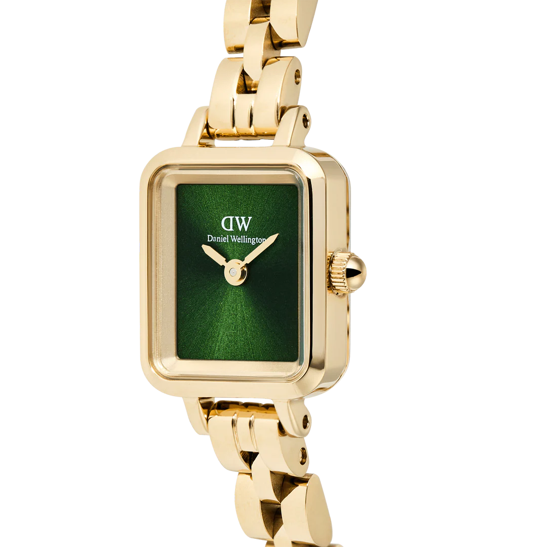 Daniel Wellington Petite Mini Arch 3-link Gold | Emerald - John Ross Jewellers