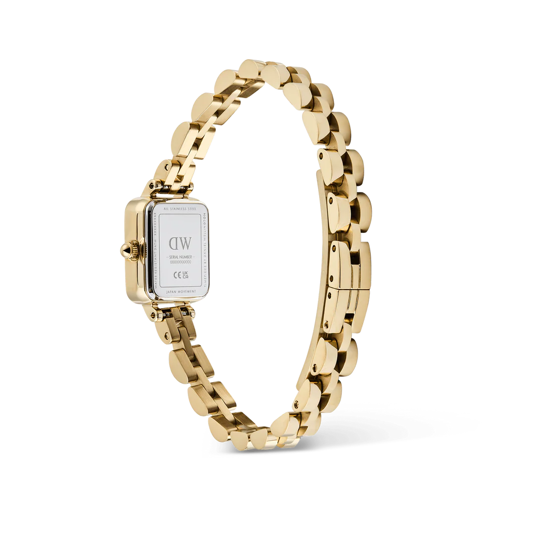 Daniel Wellington Petite Mini Arch 3-link Gold | Emerald - John Ross Jewellers