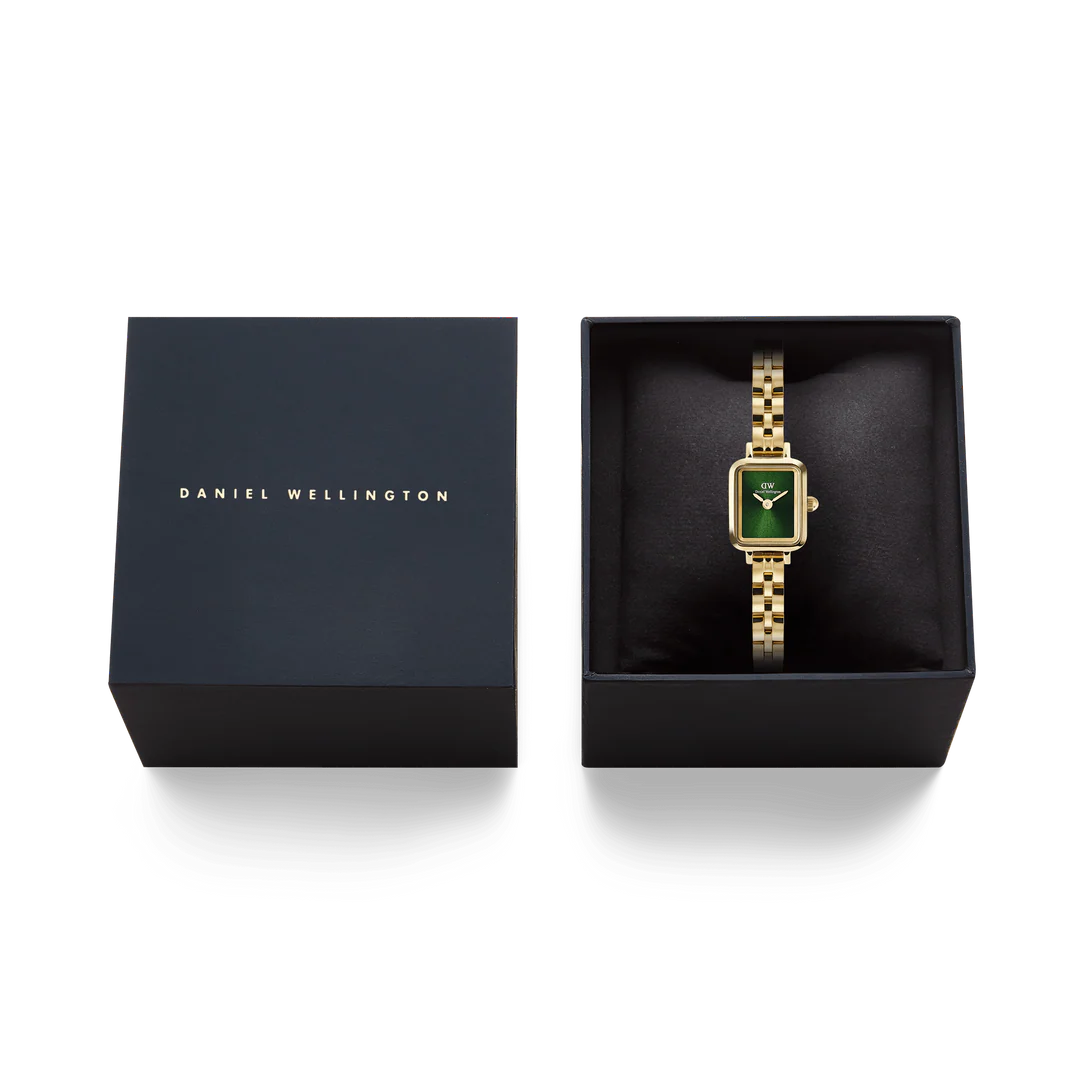 Daniel Wellington Petite Mini Arch 3-link Gold | Emerald - John Ross Jewellers