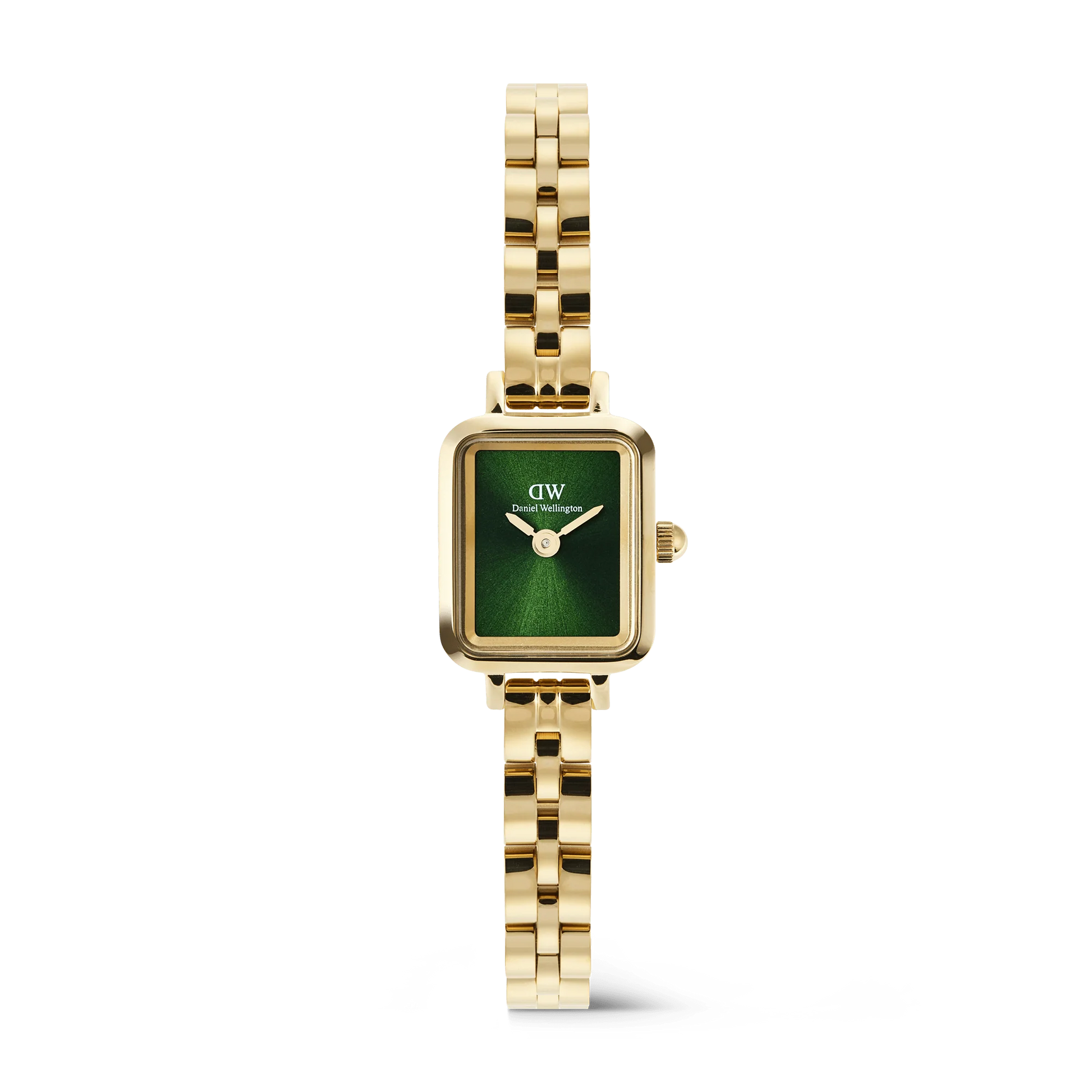 Daniel Wellington Petite Mini Arch 3-link Gold | Emerald - John Ross Jewellers