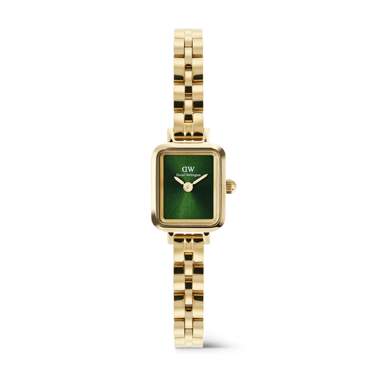 Daniel Wellington Petite Mini Arch 3-link Gold | Emerald - John Ross Jewellers