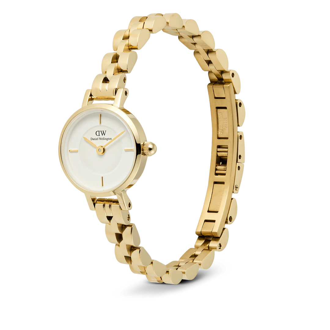 Daniel Wellington Petite Mini Arch 3-link Gold | 19mm - John Ross Jewellers