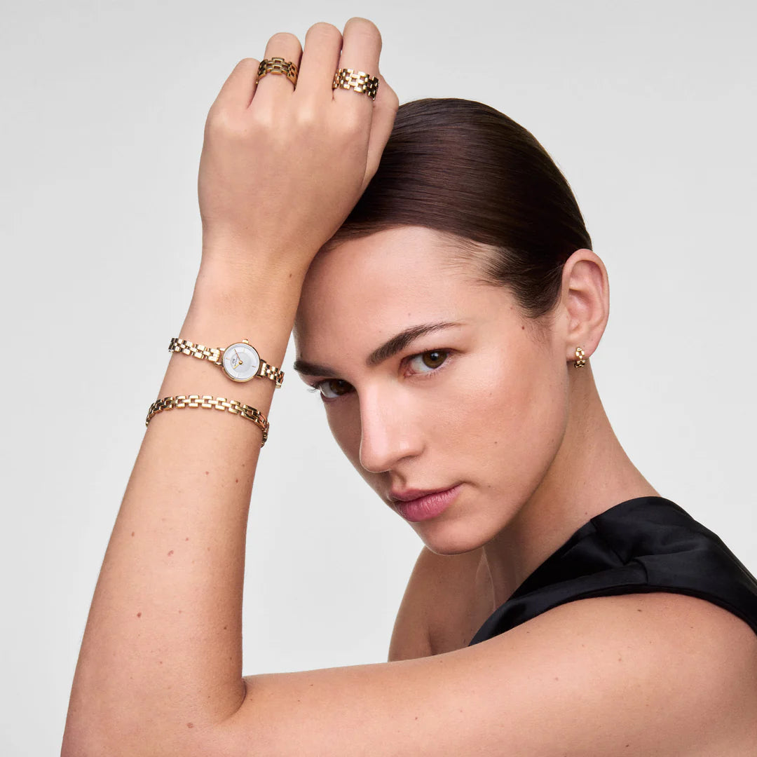 Daniel Wellington Petite Mini Arch 3-link Gold | 19mm - John Ross Jewellers