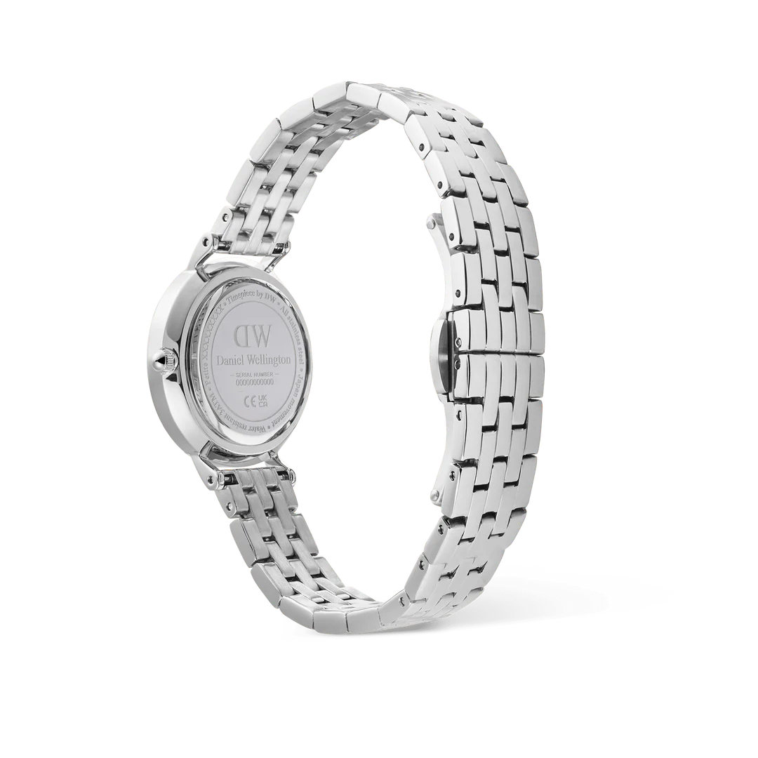 Daniel Wellington Petite Roman Numerals Date 5-link Silver | 28mm - John Ross Jewellers