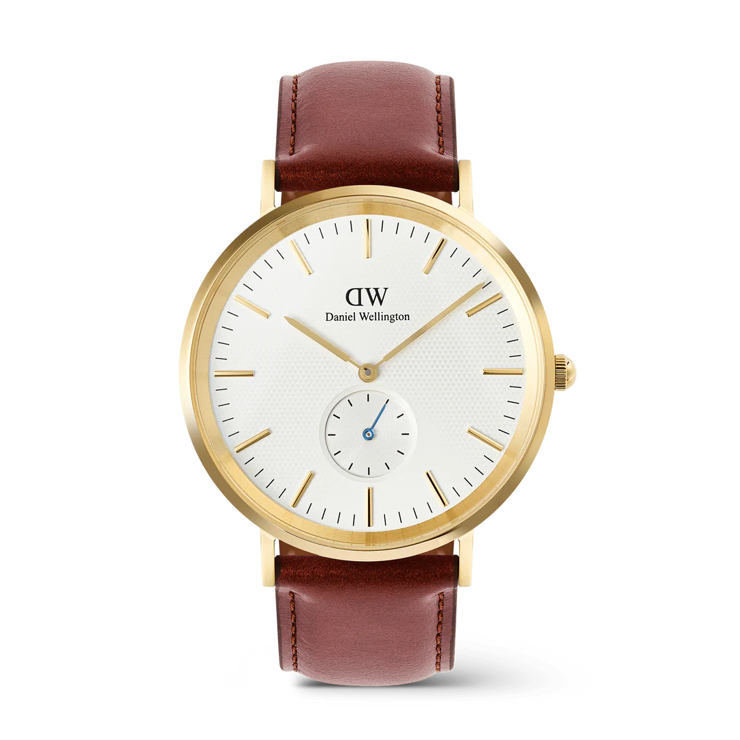 Daniel Wellington Classic Multi-Eye St Mawes Off-White Sunray Gold | 40mm - John Ross Jewellers