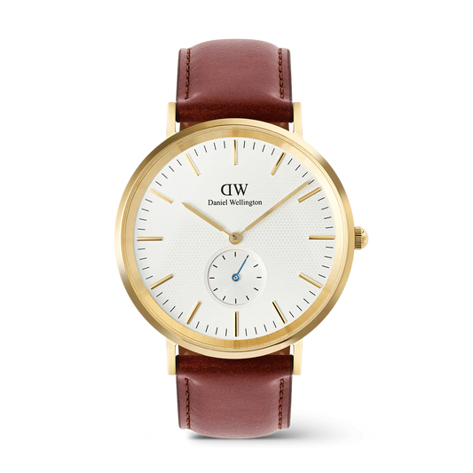 Daniel Wellington Classic Multi-Eye St Mawes Off-White Sunray Gold | 40mm - John Ross Jewellers