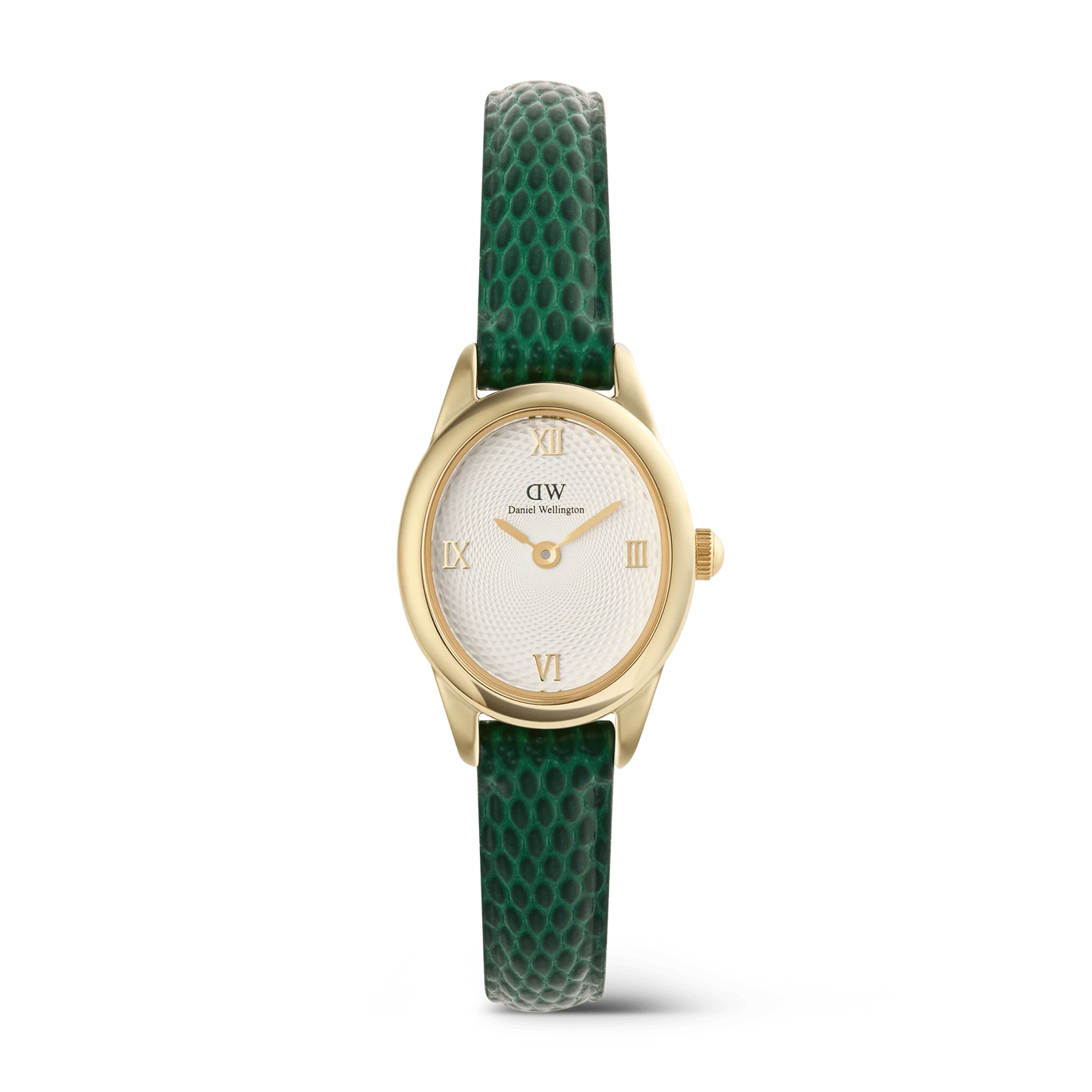 Daniel Wellington Ophelia Mini | Gold Green Lizard