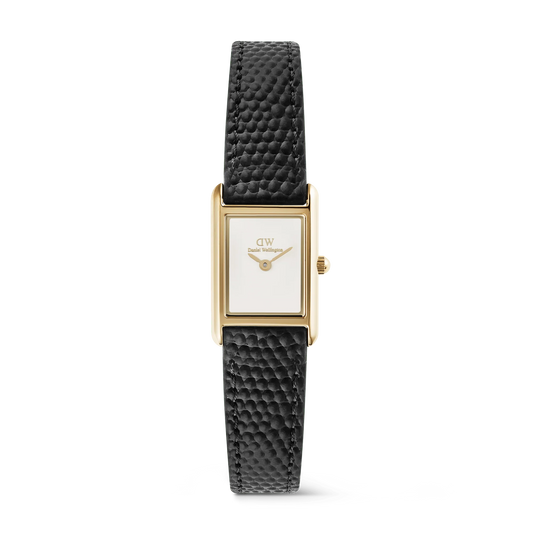 Daniel Wellington Bound Mini Black Lizard | Gold - John Ross Jewellers