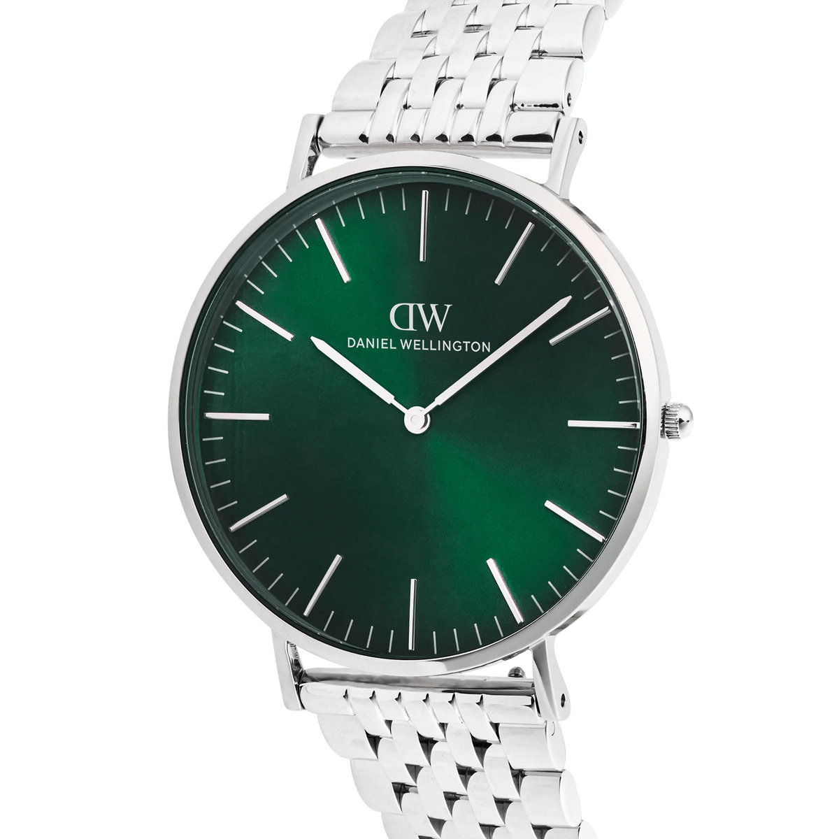 Daniel Wellington Classic 7-Link Emerald Silver | 40mm