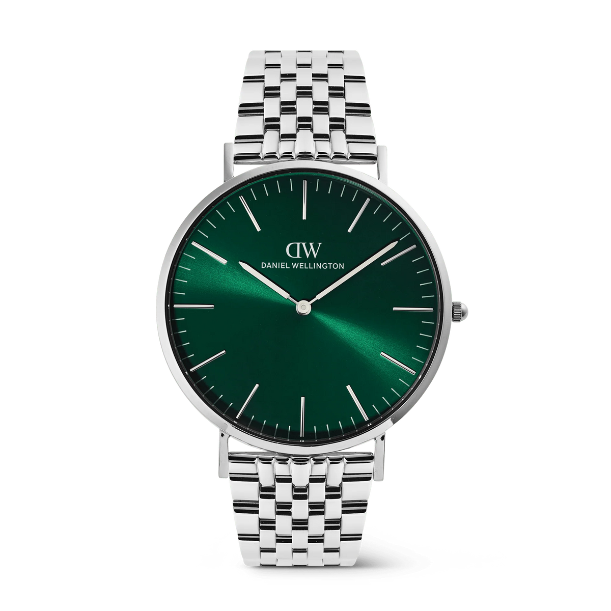 Daniel Wellington Classic 7-Link Emerald Silver | 40mm