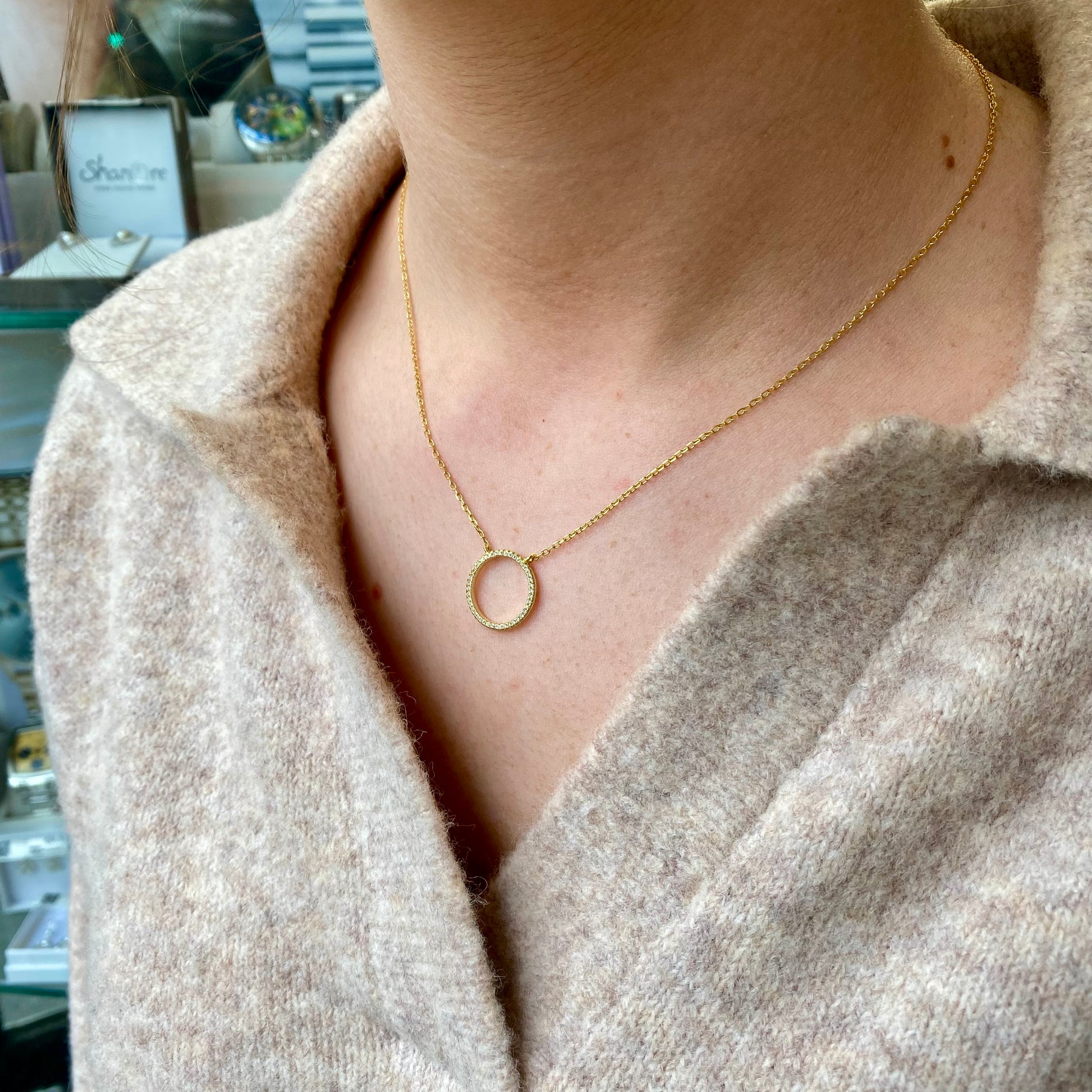 Sunshine CZ Eternity Necklace | 42+5cm - John Ross Jewellers