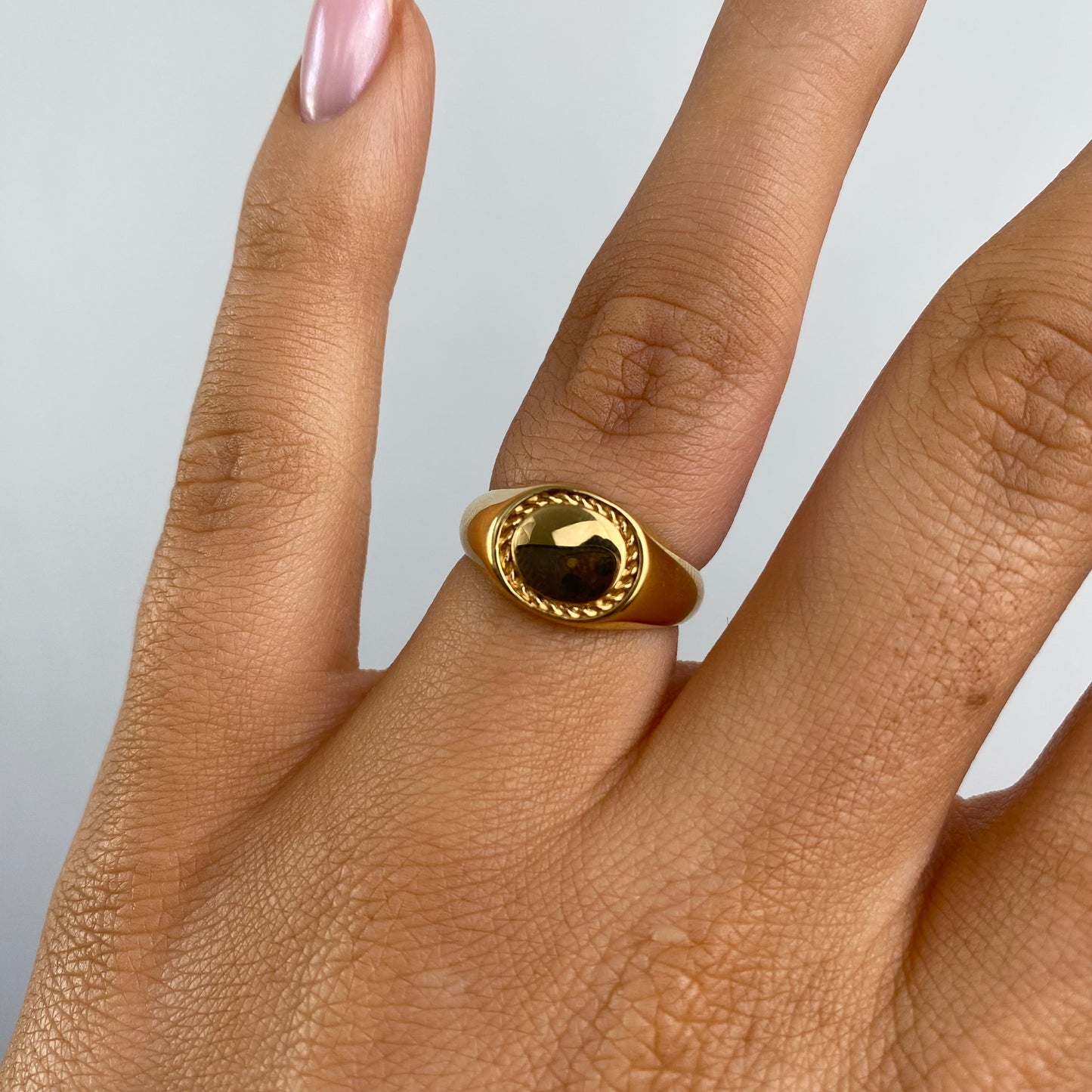 Sunshine Braided Signet Ring - John Ross Jewellers