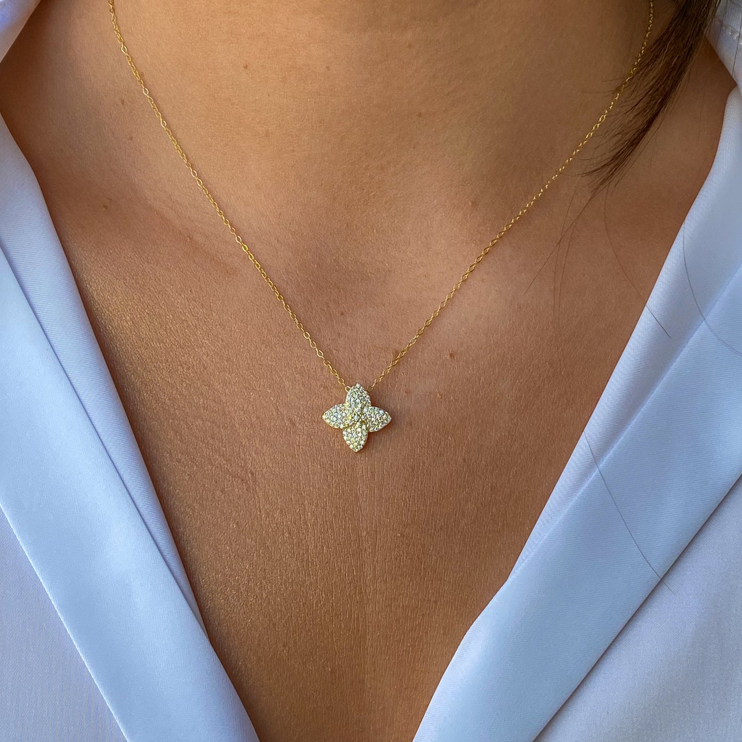 Sunshine Louis Pendant Necklace | CZ - John Ross Jewellers