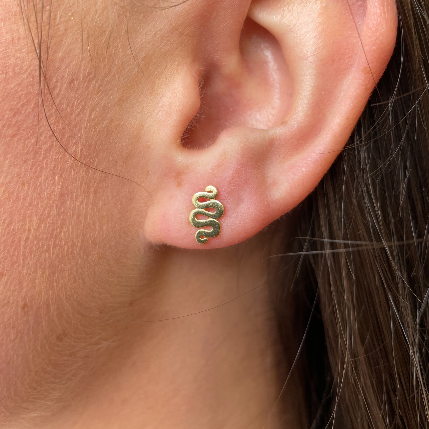 Sunshine Serpent Stud Earrings