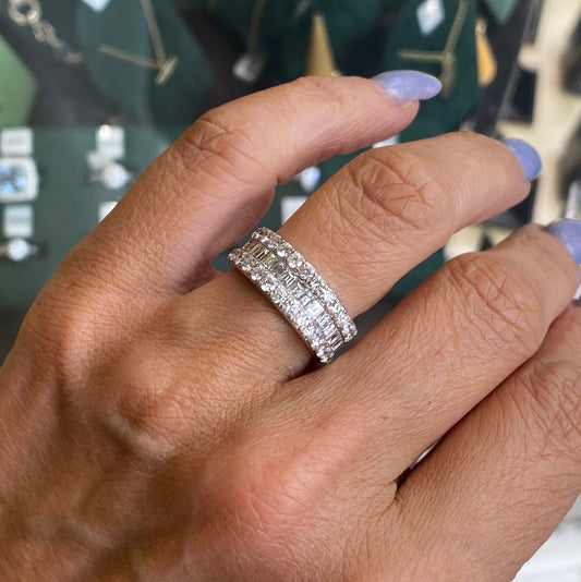 18ct White Gold Diamond Eternity Ring 2.02ct