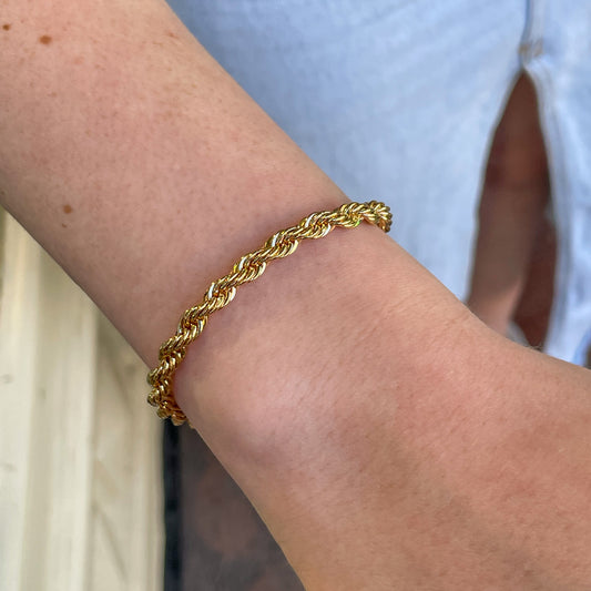 REBECCA MyWorld Rope Bracelet | Gold