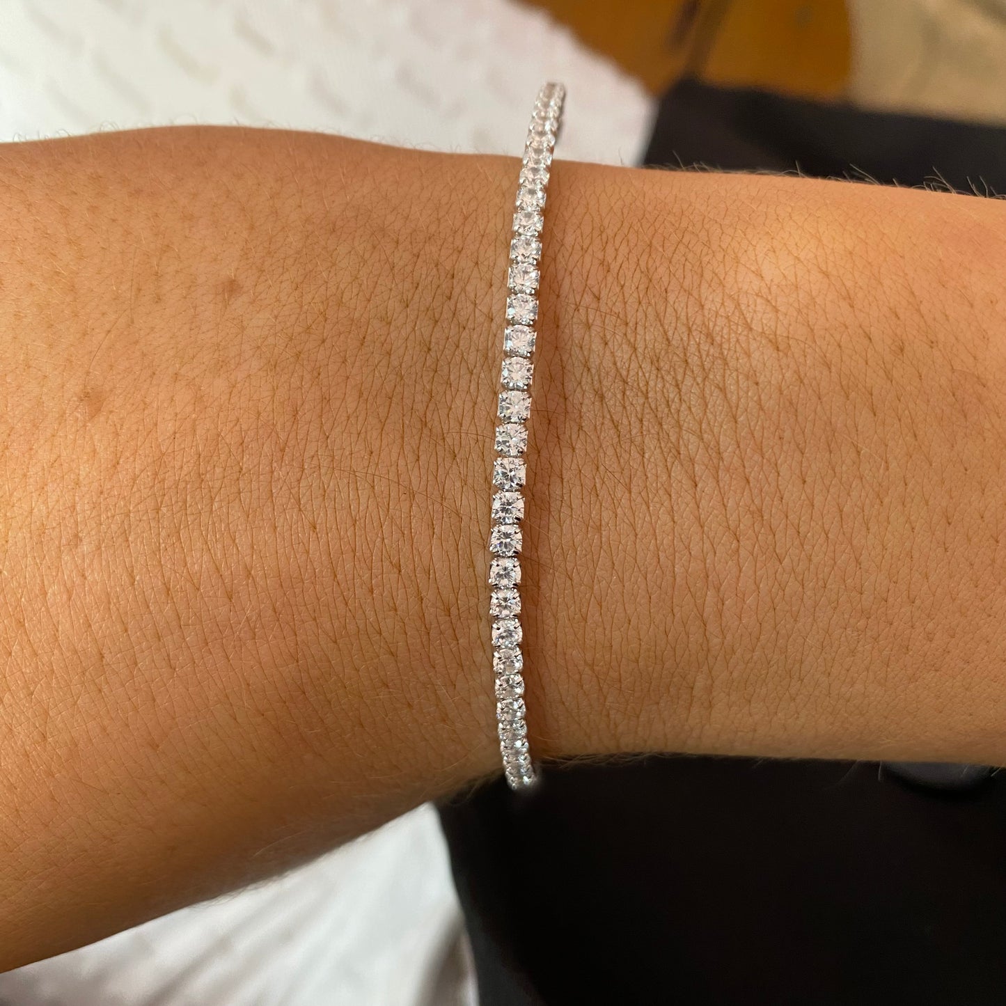 Silver CZ Tennis Bracelet