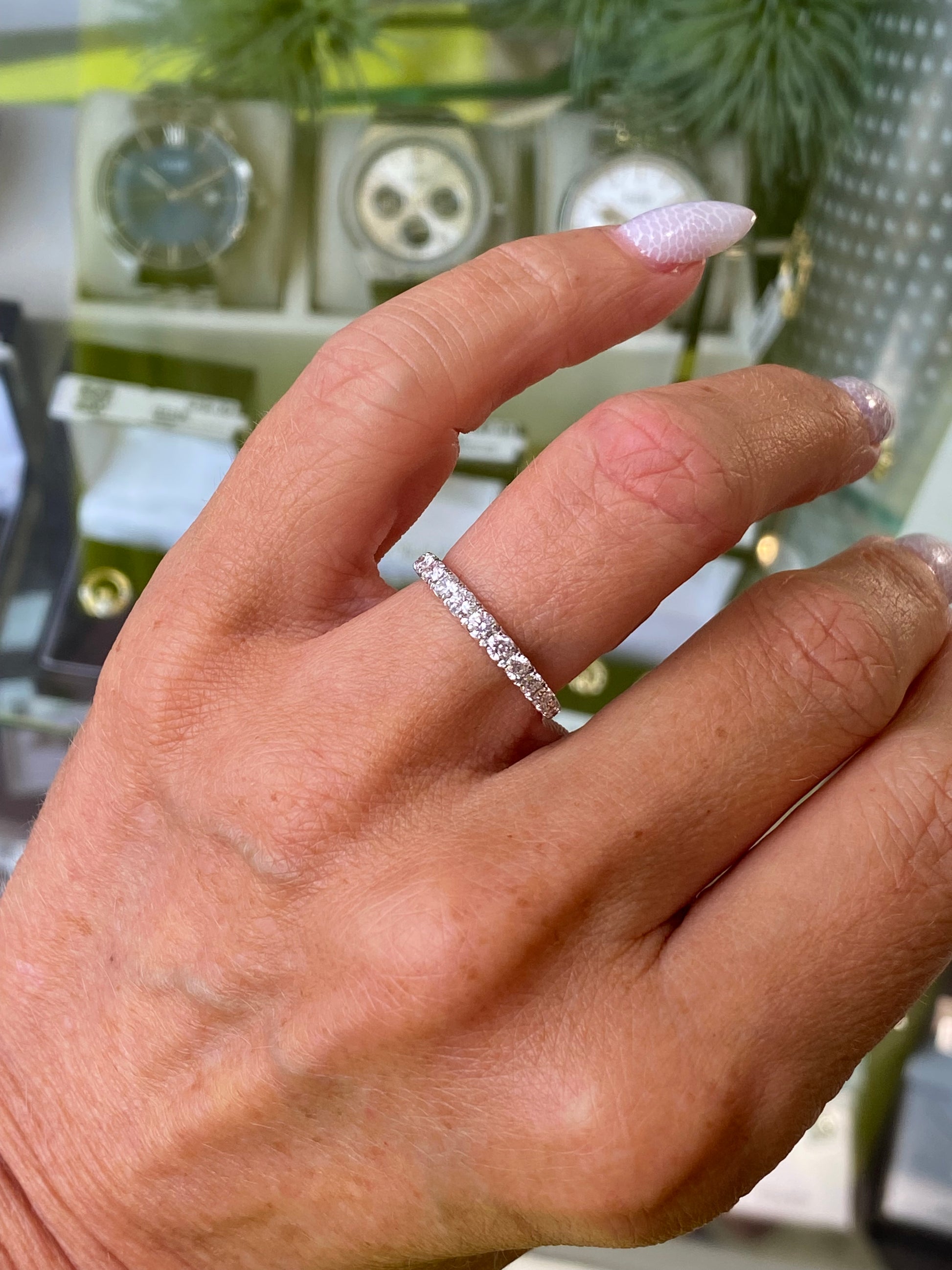 18ct Gold Diamond Eternity Ring 0.68ct | Graduated - John Ross Jewellers
