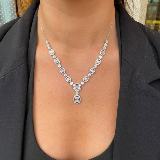 Silver Helene Necklace | 42+3cm - John Ross Jewellers