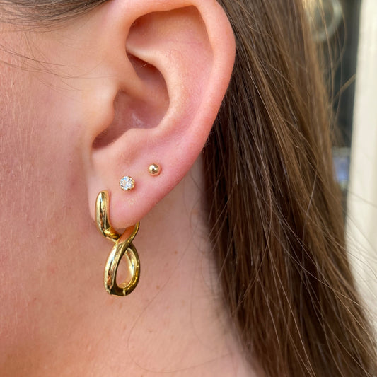 Sunshine Infinity Hoop Earrings - John Ross Jewellers