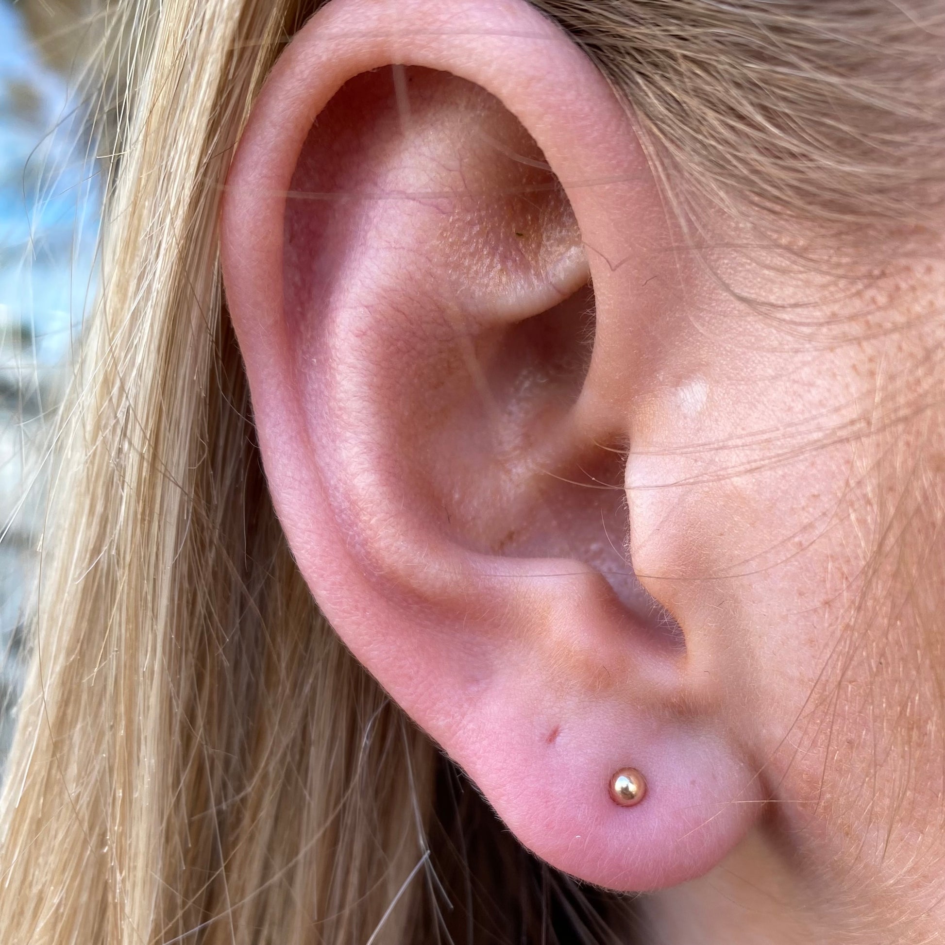 9ct Yellow Gold Ball Stud Earrings | 3mm - John Ross Jewellers