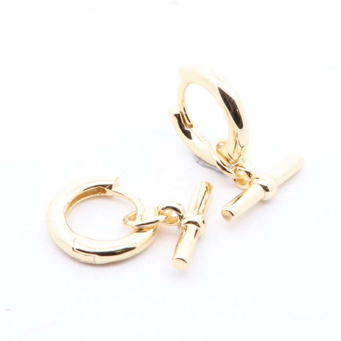 Sunshine T-Bar Huggie Hoop Earrings - John Ross Jewellers
