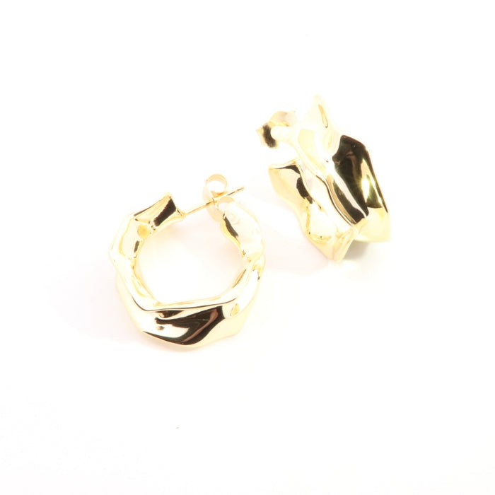 Sunshine Textured Hoop Earrings - John Ross Jewellers