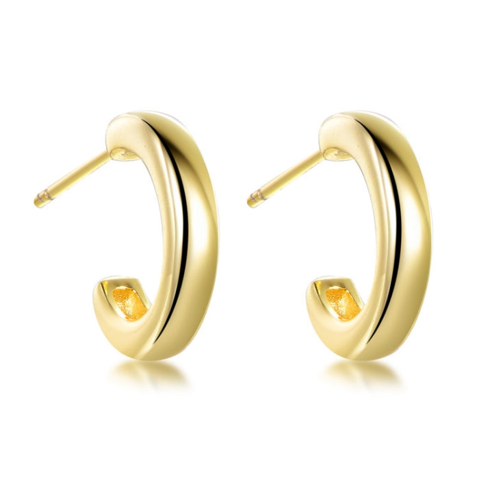Sunshine Slick Hoop Earrings