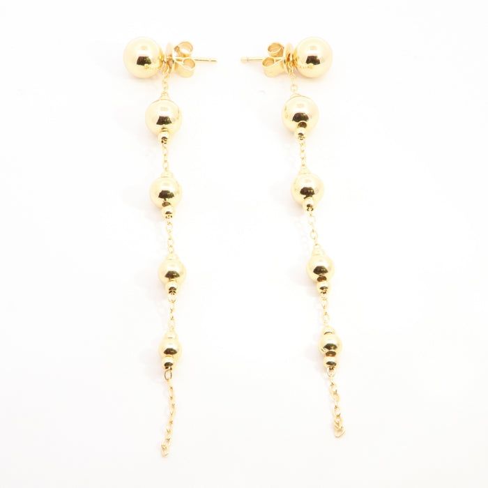 Sunshine Polkadot Graduated Long Drop Earrings - John Ross Jewellers