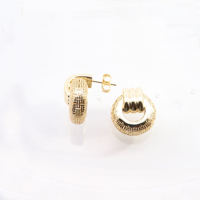 Sunshine Chunky Doorknocker Stud Earrings - John Ross Jewellers