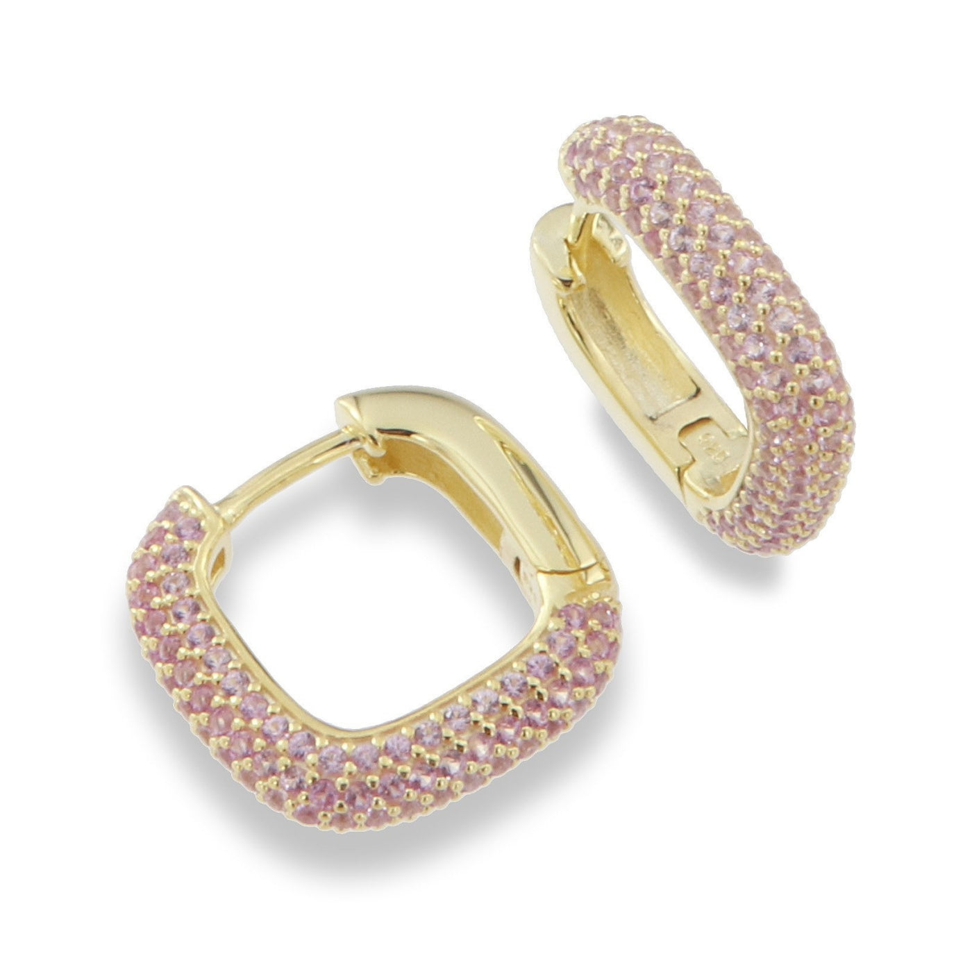 Sunshine Ombré Hoop Earrings | Fuchsia 15mm - John Ross Jewellers