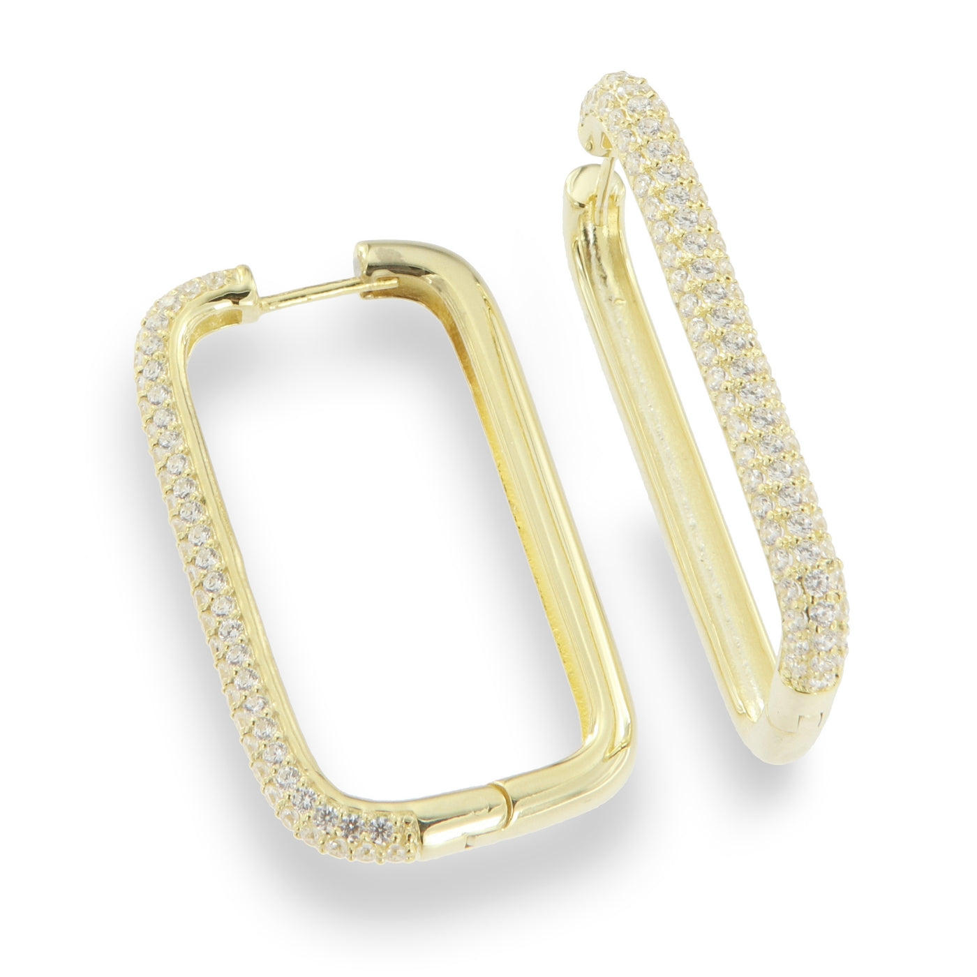 Sunshine Ombré Hoop Earrings | White 38mm - John Ross Jewellers