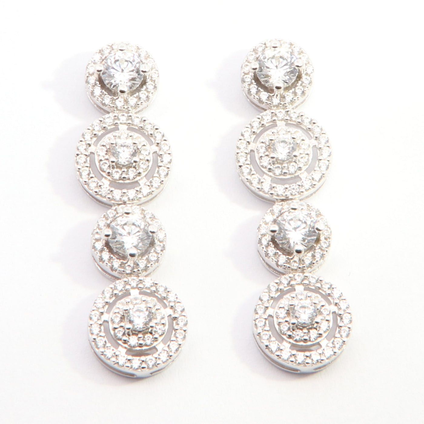 Silver Evelyn Drop Earrings - John Ross Jewellers